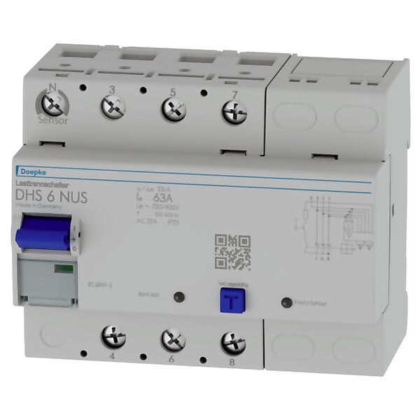 Doepke Lasttrennschalter kompakt 63A 4S N-li DHS 6-063 NUS